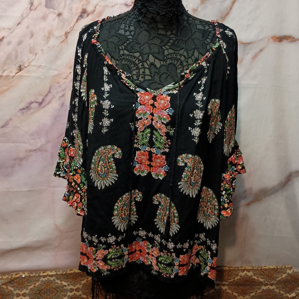 Bila‎ Floral Boho Flowy Blouse